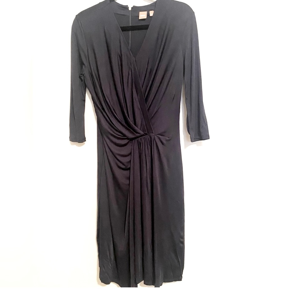 Boss Hugo Boss Exandria Twist Front Midi Dress Size Small